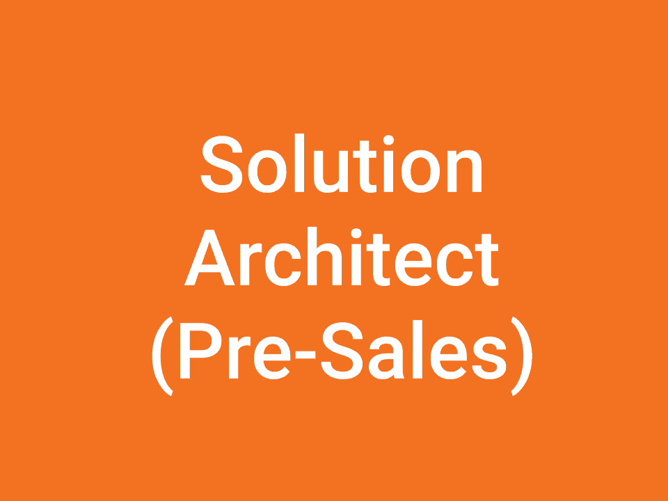 Solution Architect (Pre-Sales) | BrightGen